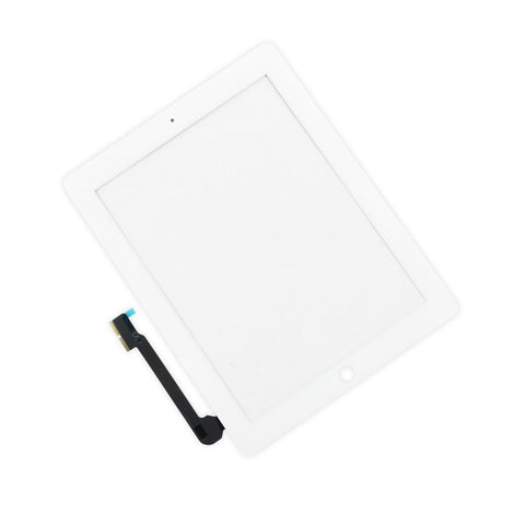 Digitizer Touch Screen with Adhesive Tape for iPad 3 4 [White]