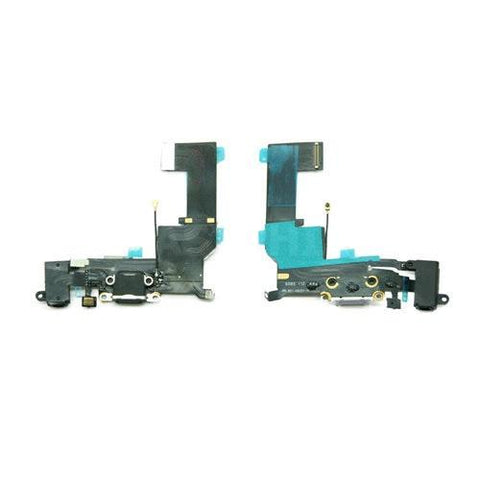 Charging Port Flex Cable with Headphone Jack and Microphone for iPhone SE [Black]