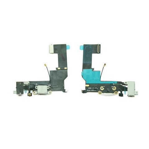 Charging Port Flex Cable with Headphone Jack and Microphone for iPhone SE [White]