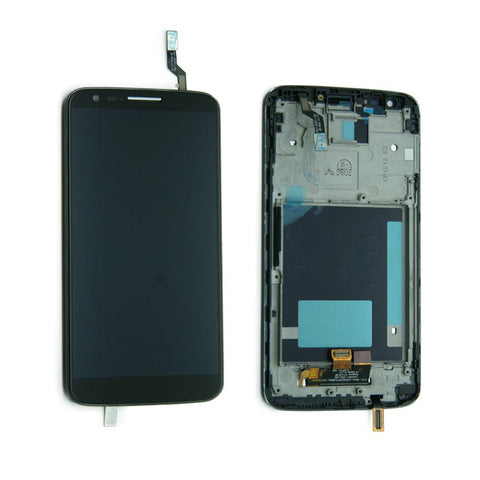 LG G2 D802 D805 LCD and Digitizer Touch Screen Assembly with Frame [Black]