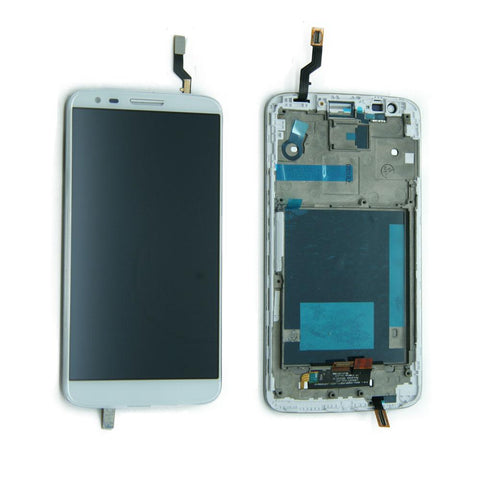 LG G2 D802 D805 LCD and Digitizer Touch Screen Assembly with Frame [White]