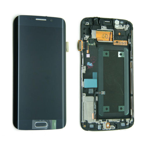 LCD and Digitizer Touch Screen Assembly with Frame for Samsung Galaxy S6 Edge G925I [Black Sapphire]